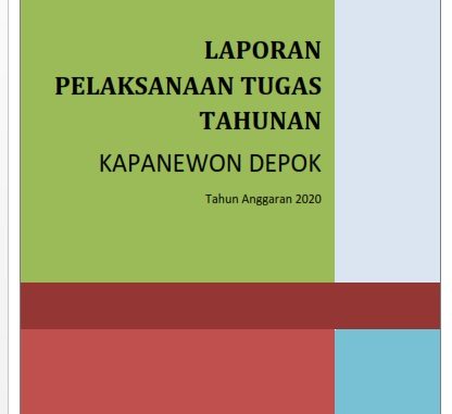 Laporan Pelaksanaan Tugas Tahunan 2020