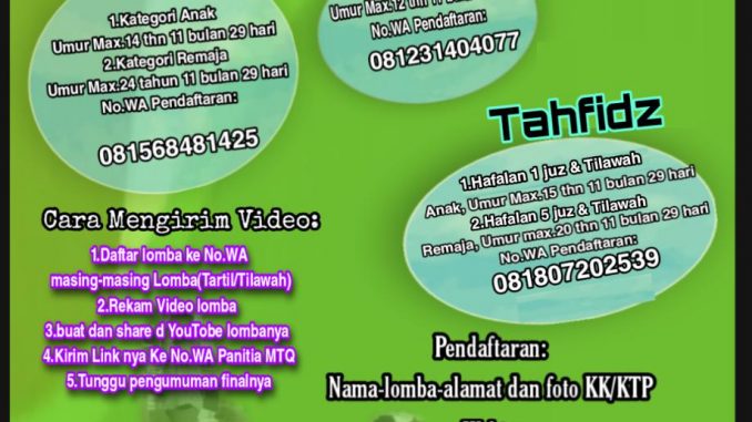 MTQ Kapanewon Depok Tahun 2021