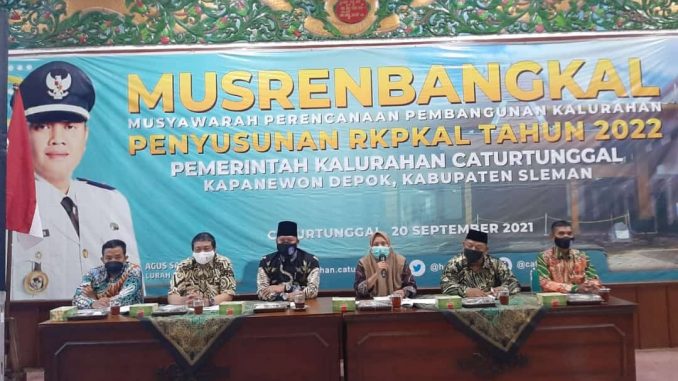 Kalurahan Caturtunggal Gelar Musrenbangkal Bahas Penyusunan RKPKal Tahun 2022