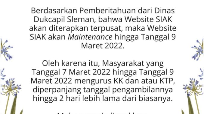 PENGUMUMAN