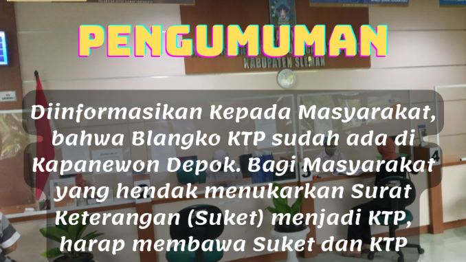 PENGUMUMAN