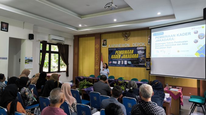 Menuju Gerakan Indonesia Sadar Adminduk, Kapanewon Depok Gelar Pembinaan Kader JAKADARA